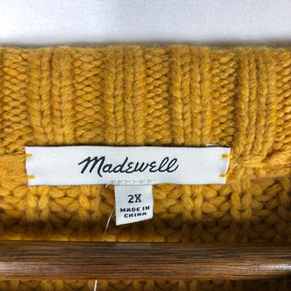 MADEWELL Everett Rib Play Pullover Sweater NWT 2X - Picture 4 of 7